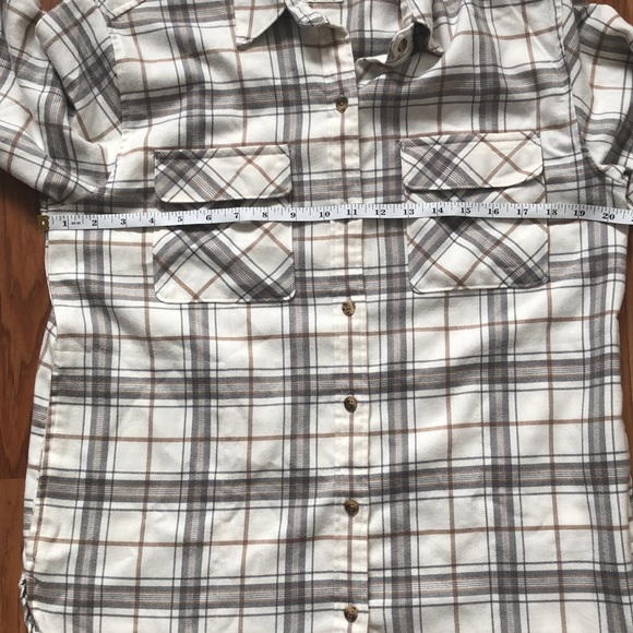 Abercrombie & Fitch Oversized Plaid Button Up Flannel Shirt Sz S - Picture 10 of 13